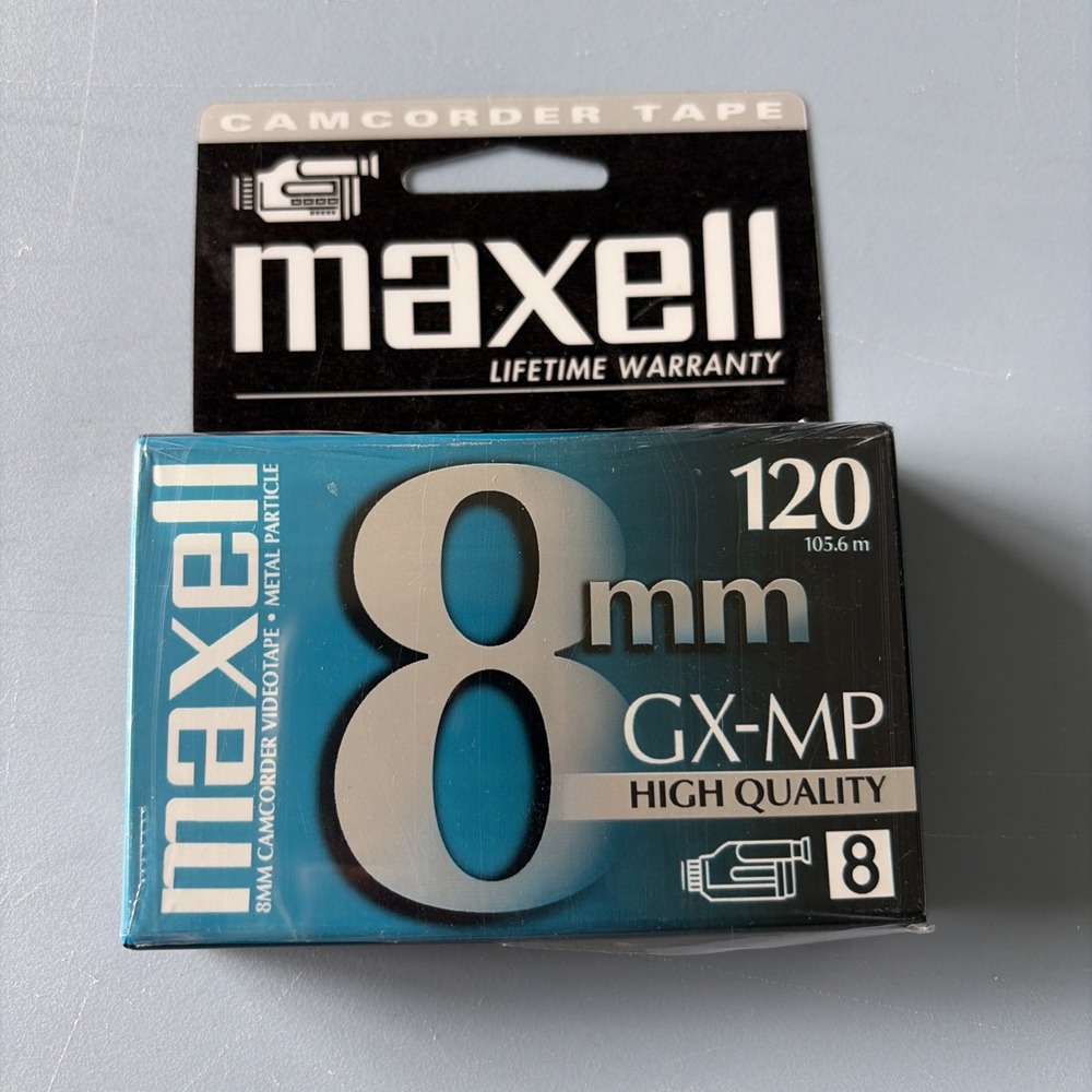 MAXELL GX-MP 8mm Camcorder Videotape Metal Particle Single Tape 120min GX-MP 120